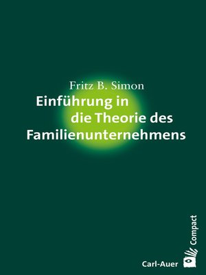 cover image of Einführung in die Theorie des Familienunternehmens